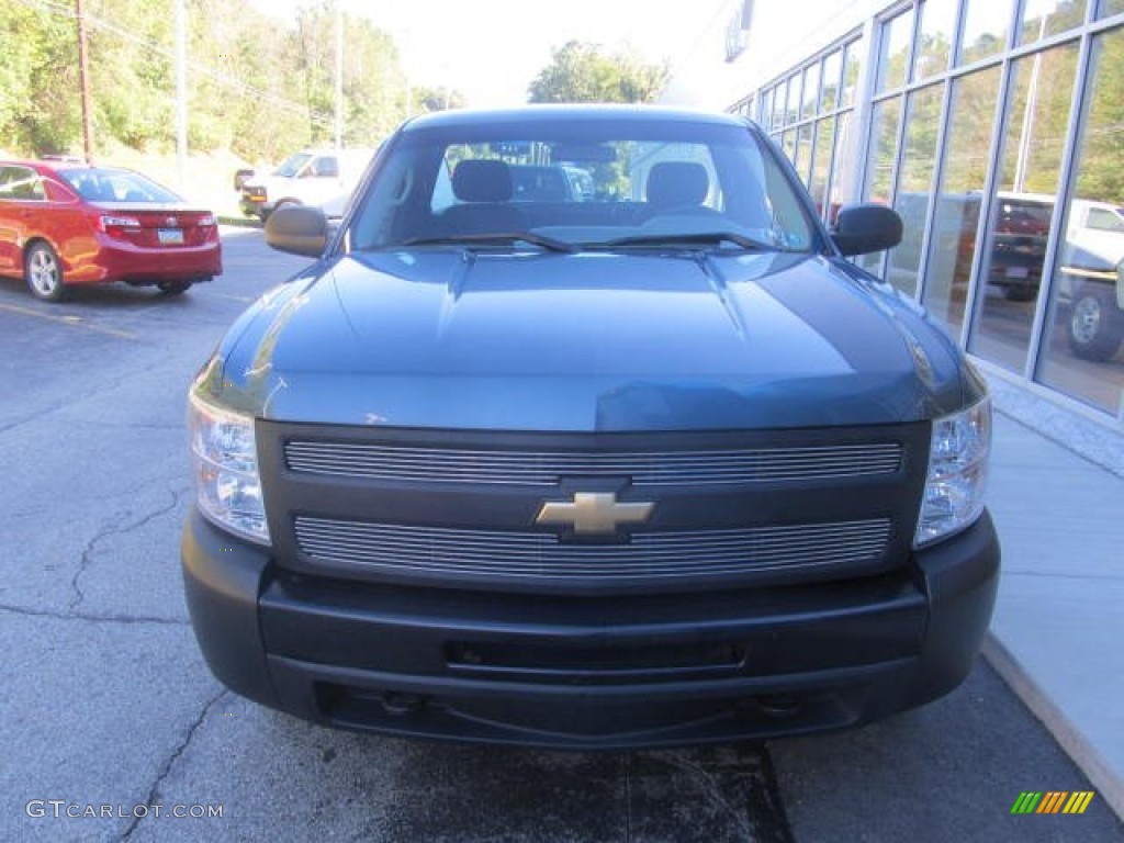 2010 Silverado 1500 Regular Cab 4x4 - Blue Granite Metallic / Dark Titanium photo #10