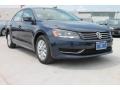 2014 Night Blue Metallic Volkswagen Passat 2.5L Wolfsburg Edition  photo #1