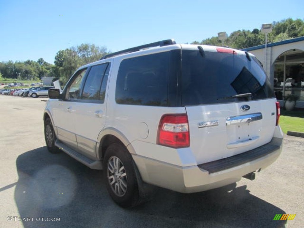 2010 Expedition Eddie Bauer 4x4 - White Platinum Tri-Coat Metallic / Camel photo #3