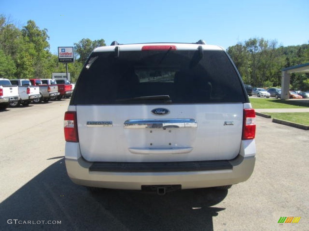 2010 Expedition Eddie Bauer 4x4 - White Platinum Tri-Coat Metallic / Camel photo #4