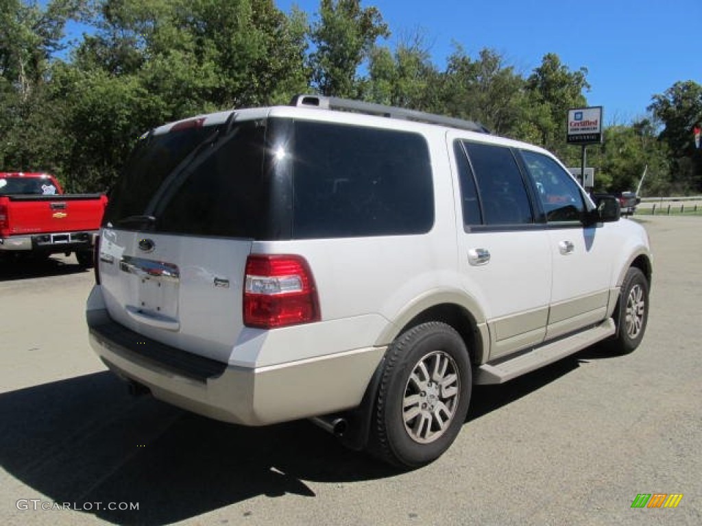 2010 Expedition Eddie Bauer 4x4 - White Platinum Tri-Coat Metallic / Camel photo #5