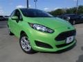 2014 Green Envy Ford Fiesta SE Sedan  photo #7