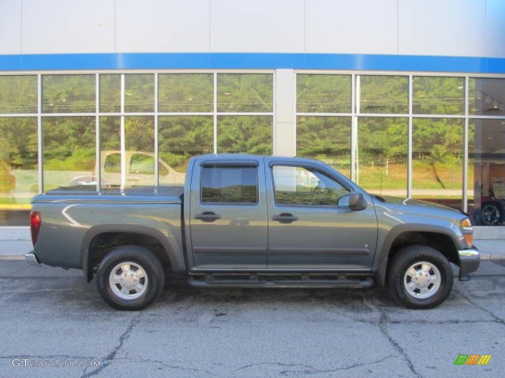 2007 Colorado LT Crew Cab 4x4 - Blue Granite Metallic / Very Dark Pewter photo #2