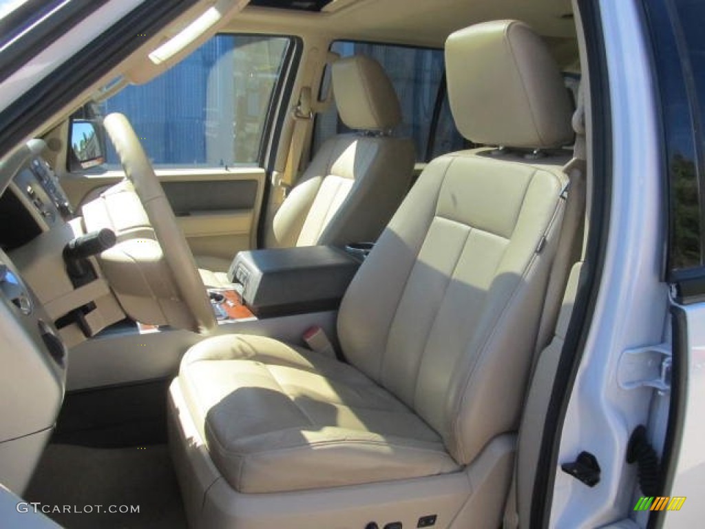 2010 Expedition Eddie Bauer 4x4 - White Platinum Tri-Coat Metallic / Camel photo #11