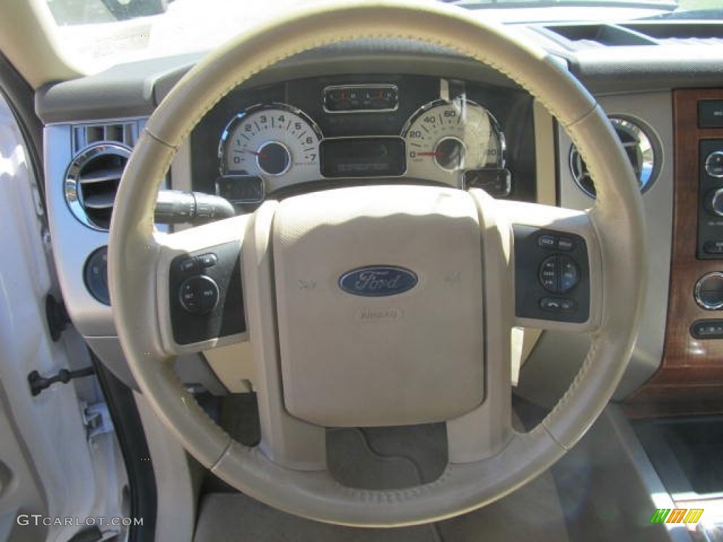 2010 Expedition Eddie Bauer 4x4 - White Platinum Tri-Coat Metallic / Camel photo #14