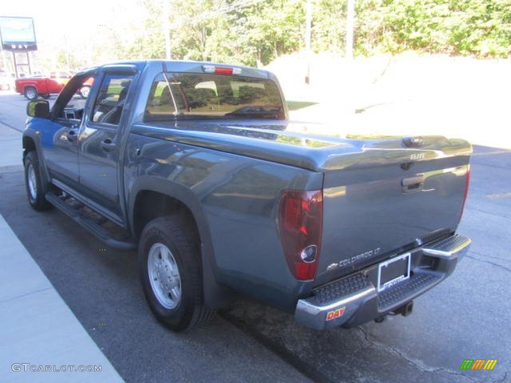 2007 Colorado LT Crew Cab 4x4 - Blue Granite Metallic / Very Dark Pewter photo #7