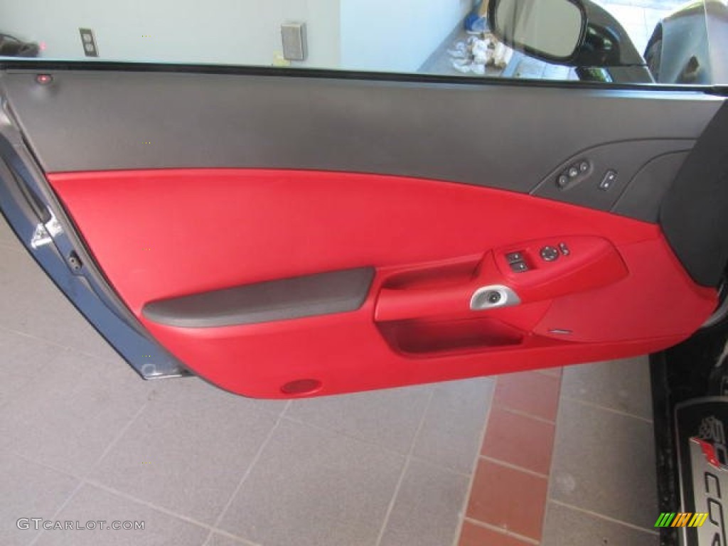 2013 Chevrolet Corvette 427 Convertible Collector Edition Red Door Panel Photo #85437696