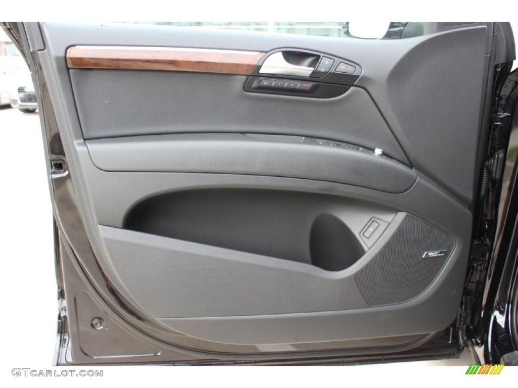2014 Audi Q7 3.0 TFSI quattro Black Door Panel Photo #85437942