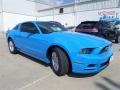 2013 Grabber Blue Ford Mustang V6 Coupe  photo #6