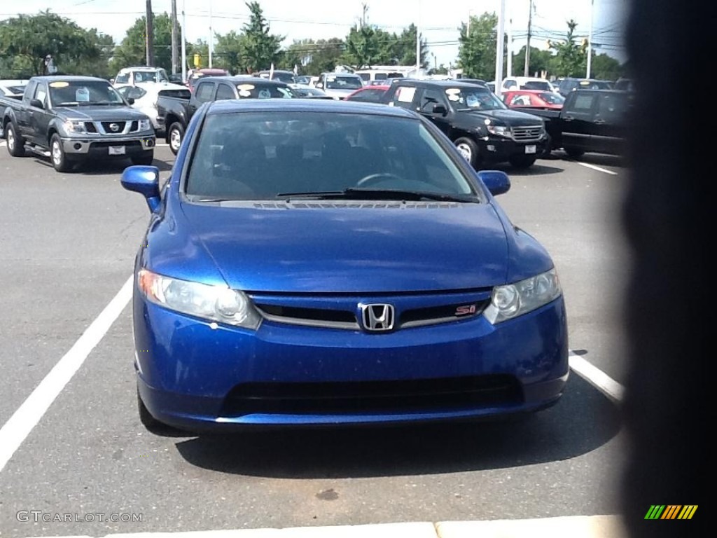 2007 Civic Si Sedan - Fiji Blue Metallic / Black photo #1