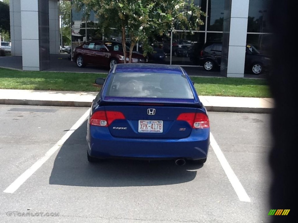 2007 Civic Si Sedan - Fiji Blue Metallic / Black photo #3
