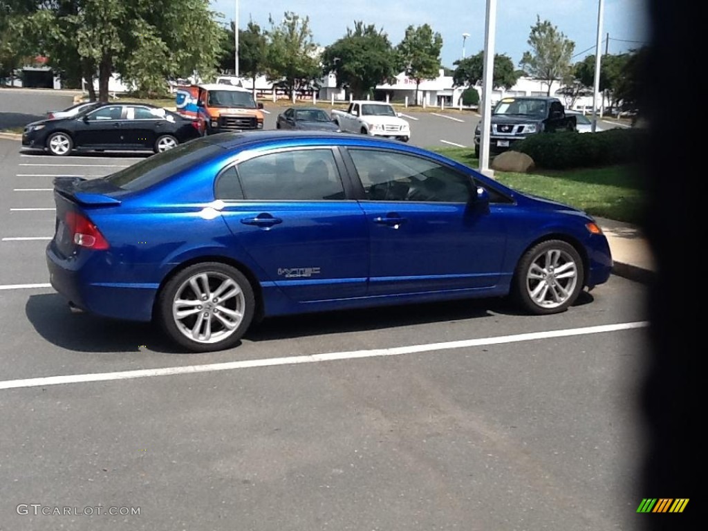 2007 Civic Si Sedan - Fiji Blue Metallic / Black photo #4