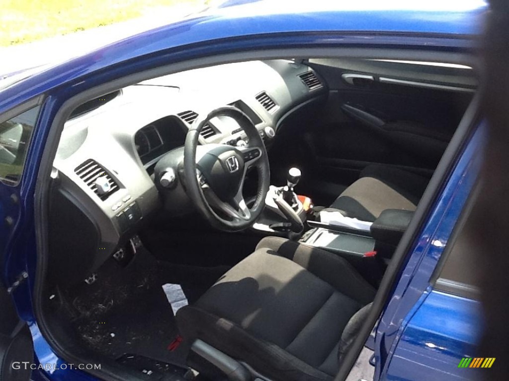 2007 Civic Si Sedan - Fiji Blue Metallic / Black photo #7