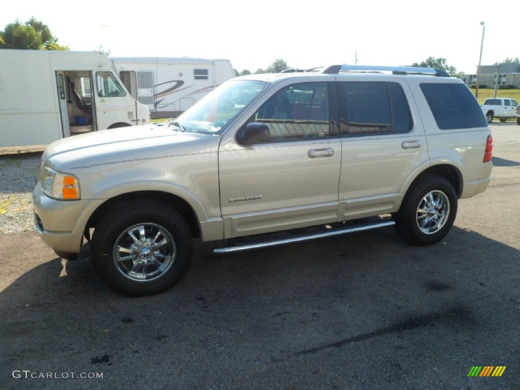 2005 Explorer Limited 4x4 - Ivory Parchment Tri Coat / Midnight Grey photo #8