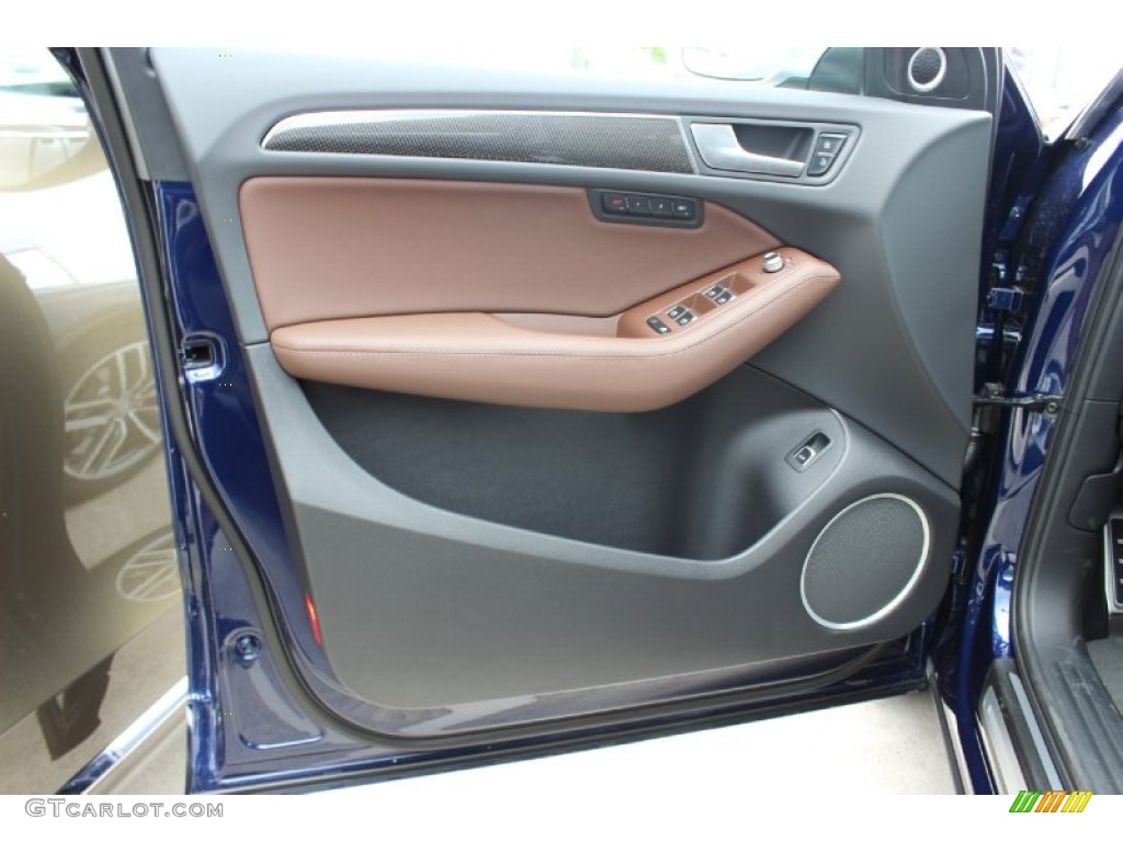 2014 Audi SQ5 Prestige 3.0 TFSI quattro Chestnut Brown Door Panel Photo #85440984