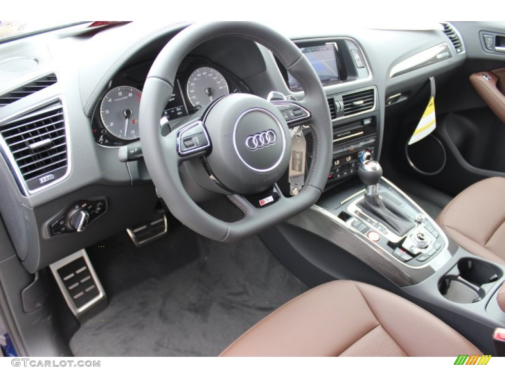 Chestnut Brown Interior 2014 Audi SQ5 Prestige 3.0 TFSI quattro Photo #85441029