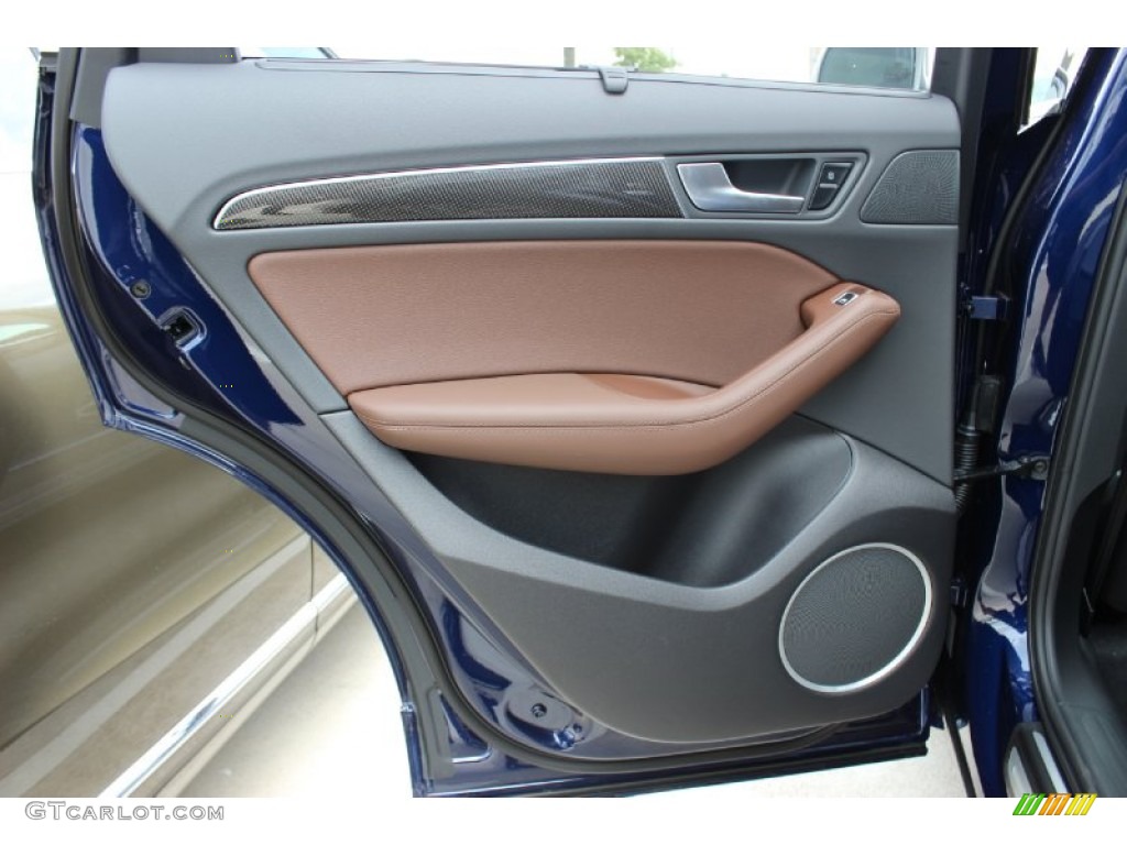 2014 Audi SQ5 Prestige 3.0 TFSI quattro Chestnut Brown Door Panel Photo #85441446