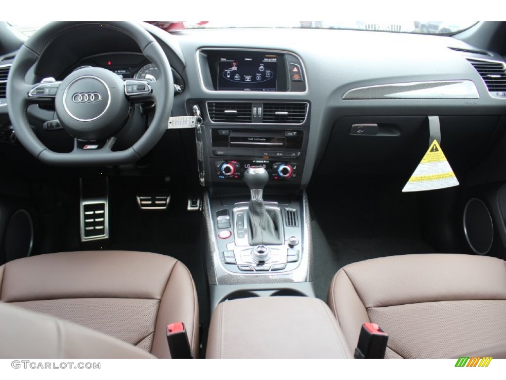 2014 Audi SQ5 Prestige 3.0 TFSI quattro Chestnut Brown Dashboard Photo #85441536