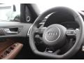 2014 Audi SQ5 Chestnut Brown Interior Steering Wheel Photo