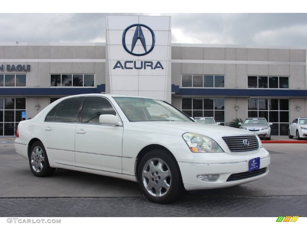 2003 LS 430 Sedan - Crystal White / Ivory photo #1