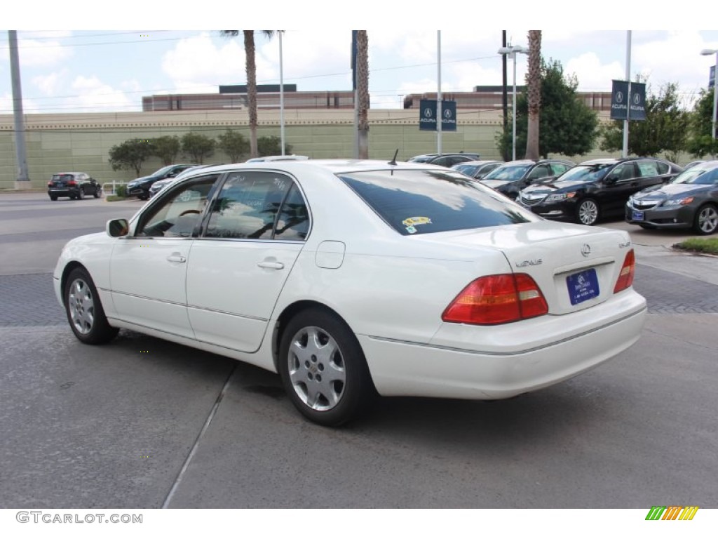 2003 LS 430 Sedan - Crystal White / Ivory photo #7