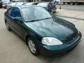 2000 Clover Green Pearl Honda Civic EX Coupe  photo #3