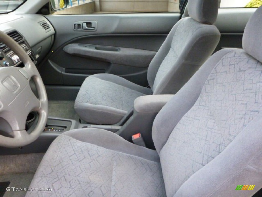 2000 Civic EX Coupe - Clover Green Pearl / Dark Gray photo #4