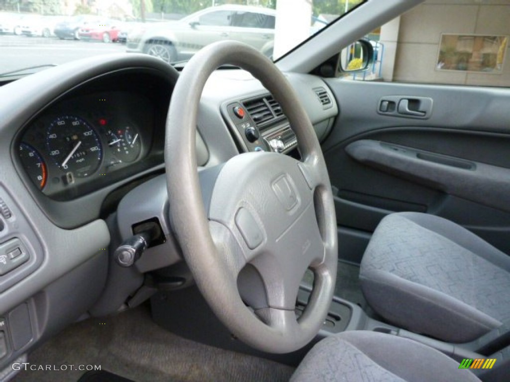 2000 Civic EX Coupe - Clover Green Pearl / Dark Gray photo #15