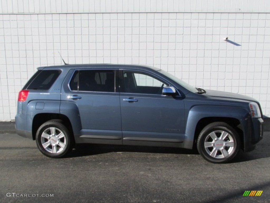 2012 Terrain SLE AWD - Steel Blue Metallic / Jet Black photo #2