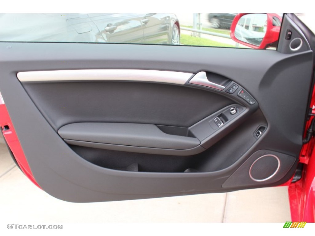2014 Audi A5 2.0T quattro Coupe Black Door Panel Photo #85443801