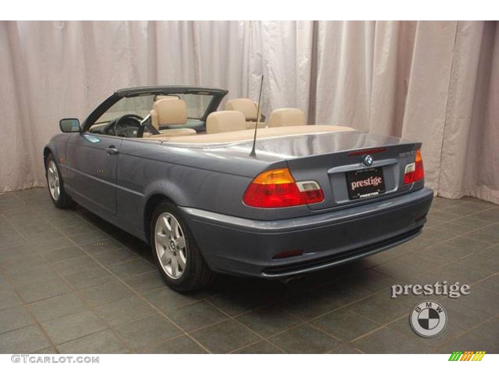 2000 3 Series 323i Convertible - Steel Blue Metallic / Sand photo #3