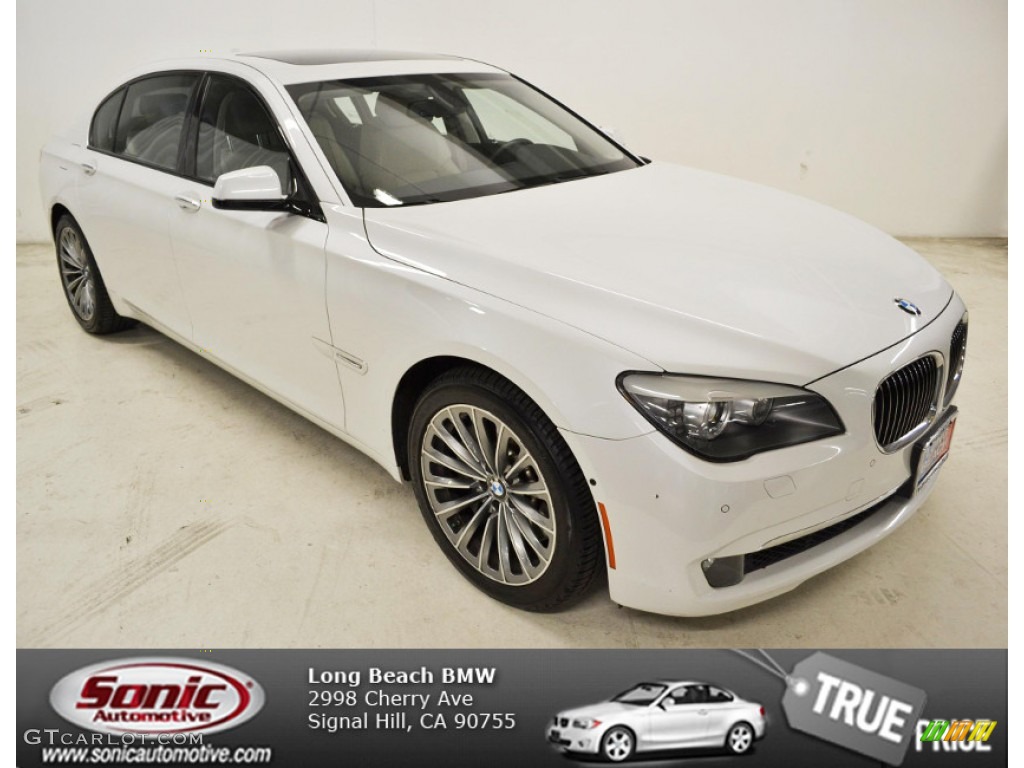 2011 7 Series 750Li Sedan - Mineral White Metallic / Oyster/Black Nappa Leather photo #1