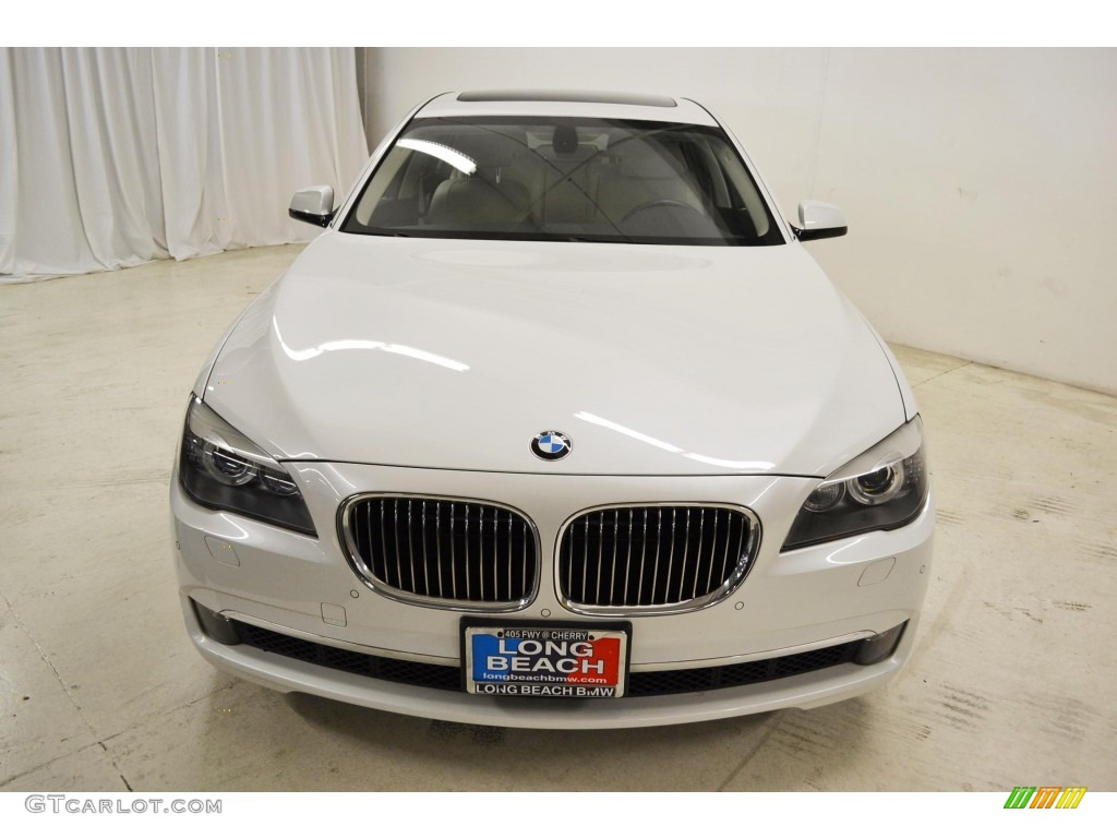 2011 7 Series 750Li Sedan - Mineral White Metallic / Oyster/Black Nappa Leather photo #4