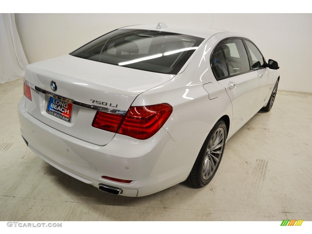 2011 7 Series 750Li Sedan - Mineral White Metallic / Oyster/Black Nappa Leather photo #5
