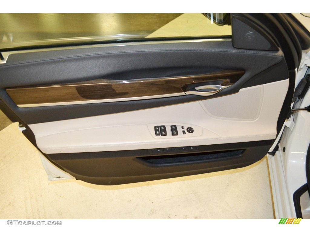 2011 7 Series 750Li Sedan - Mineral White Metallic / Oyster/Black Nappa Leather photo #11