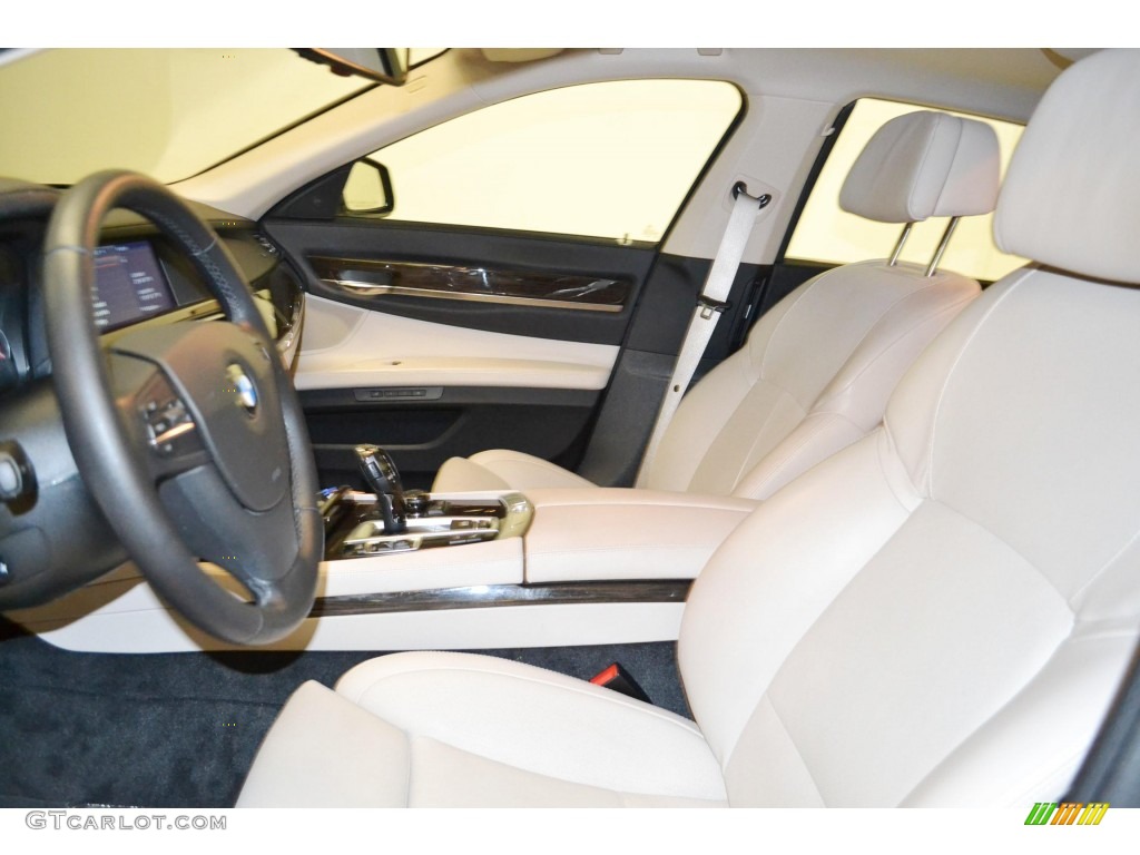 2011 7 Series 750Li Sedan - Mineral White Metallic / Oyster/Black Nappa Leather photo #13