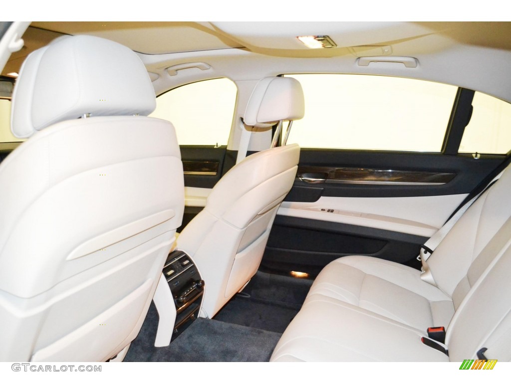 2011 7 Series 750Li Sedan - Mineral White Metallic / Oyster/Black Nappa Leather photo #16
