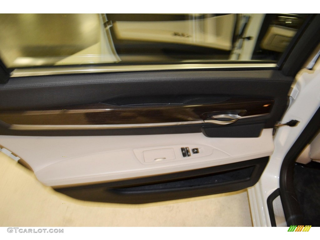 2011 7 Series 750Li Sedan - Mineral White Metallic / Oyster/Black Nappa Leather photo #19