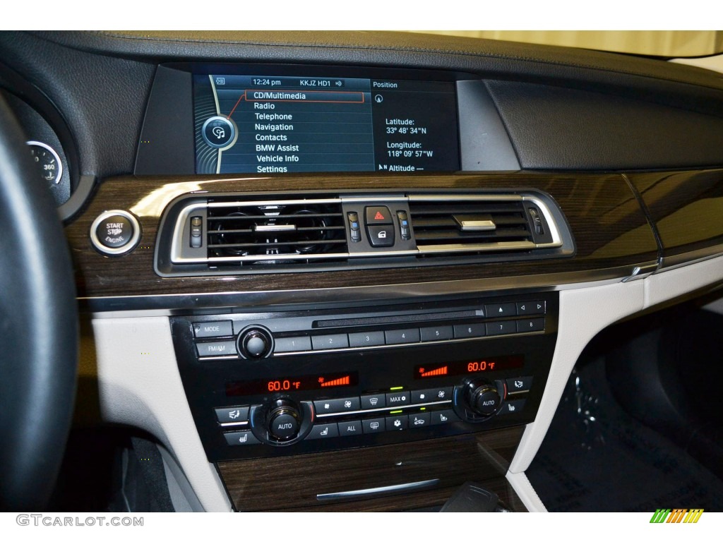 2011 7 Series 750Li Sedan - Mineral White Metallic / Oyster/Black Nappa Leather photo #24