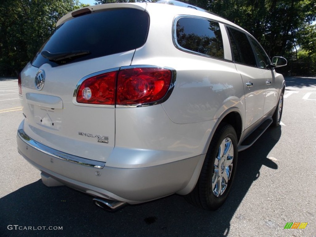 2008 Enclave CXL AWD - White Diamond Tri Coat / Cashmere/Cocoa photo #5