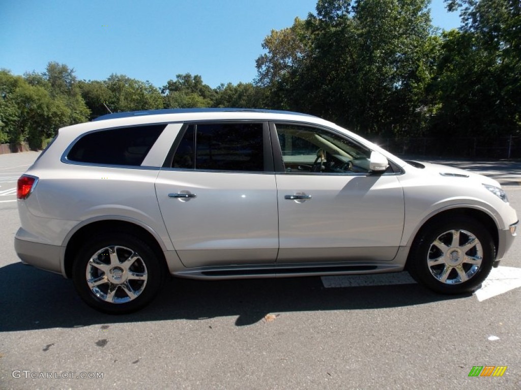 2008 Enclave CXL AWD - White Diamond Tri Coat / Cashmere/Cocoa photo #6