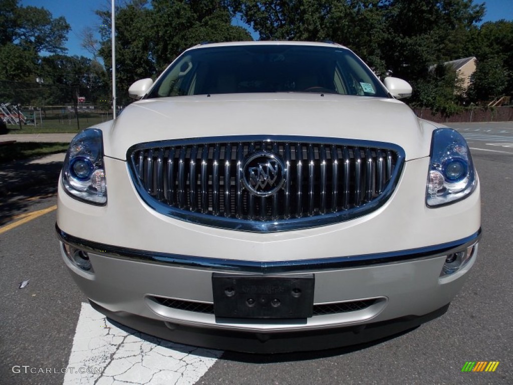 2008 Enclave CXL AWD - White Diamond Tri Coat / Cashmere/Cocoa photo #8