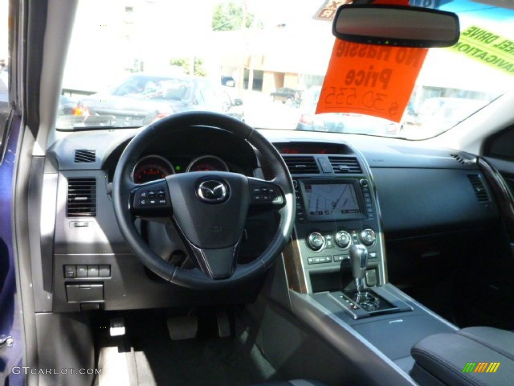 2012 Mazda CX-9 Grand Touring AWD Black Dashboard Photo #85445973