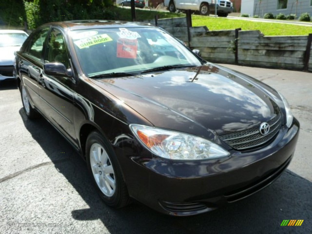 2002 Camry XLE - Black Walnut Pearl / Taupe photo #3