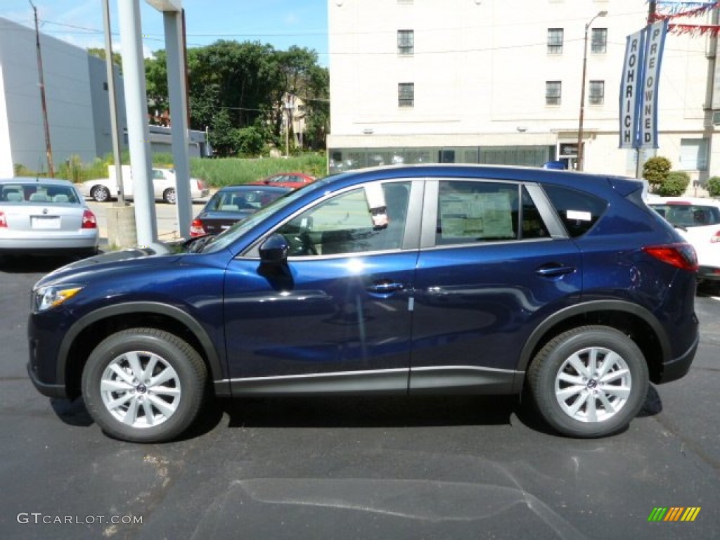 2014 CX-5 Touring AWD - Stormy Blue Mica / Sand photo #2