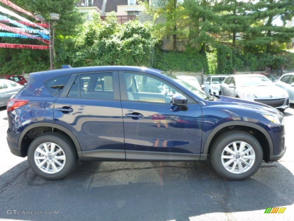 2014 CX-5 Touring AWD - Stormy Blue Mica / Sand photo #6