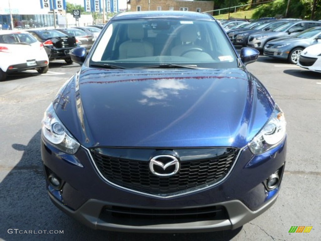 2014 CX-5 Touring AWD - Stormy Blue Mica / Sand photo #8