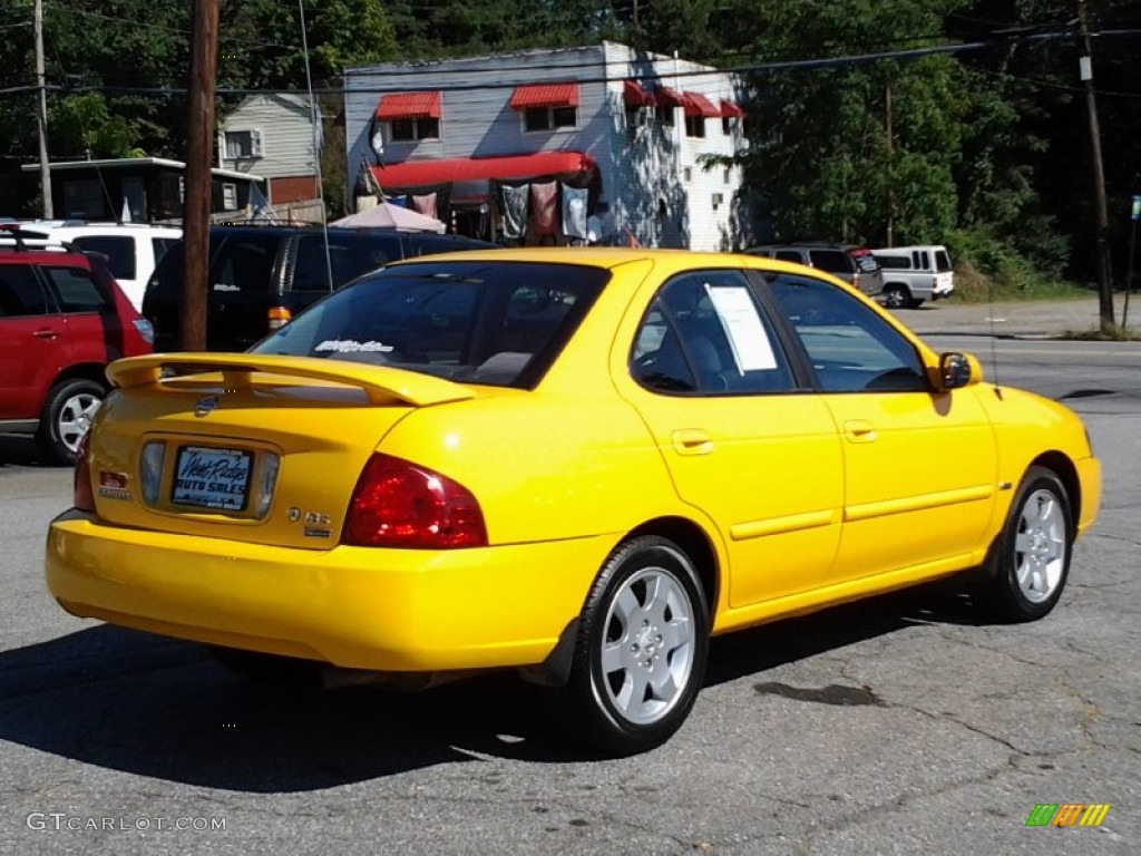 2006 Sentra 1.8 S Special Edition - Sunburst Yellow / Charcoal photo #4