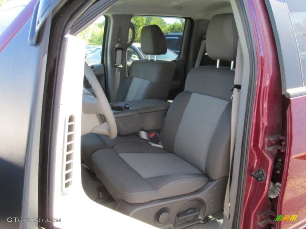 2005 F150 XLT SuperCrew - Dark Toreador Red Metallic / Black photo #12