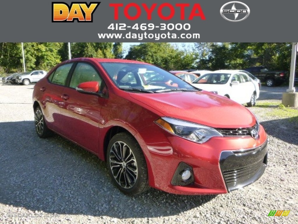 2014 Corolla S - Barcelona Red Metallic / Black photo #1